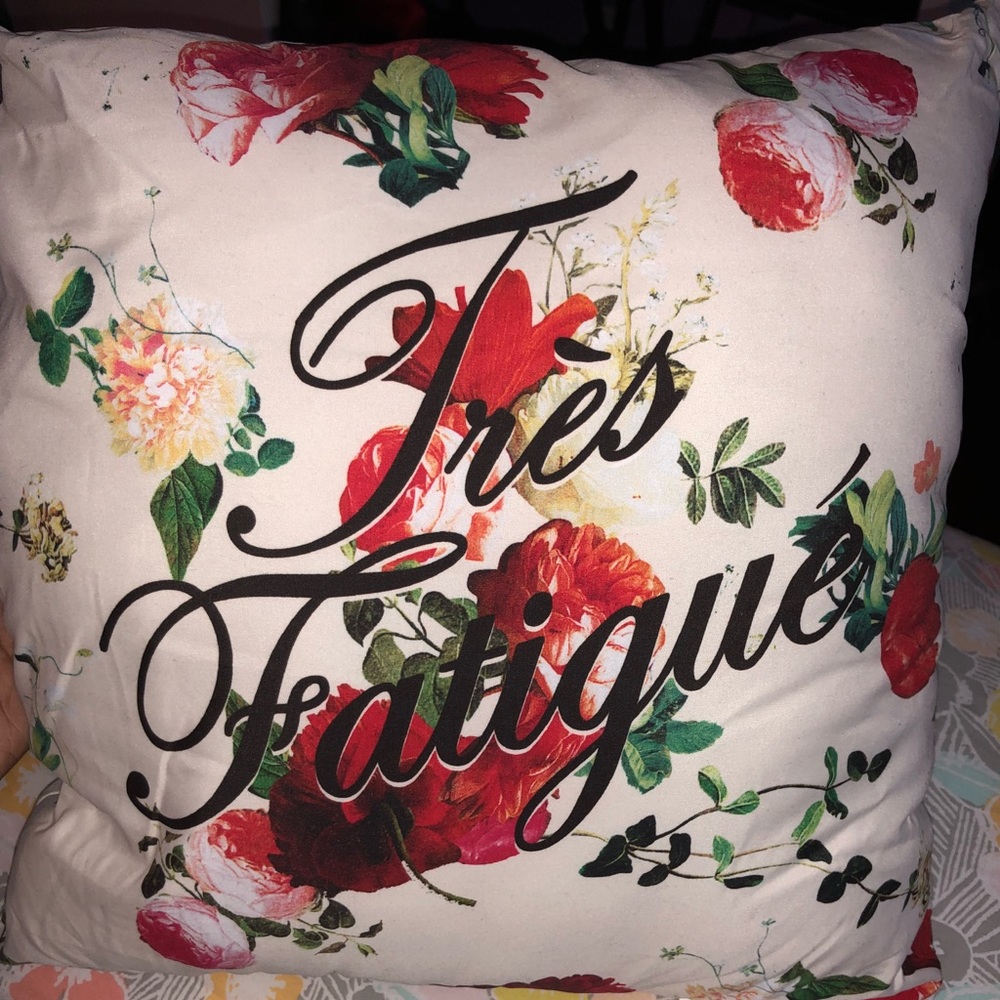 Floral pillow